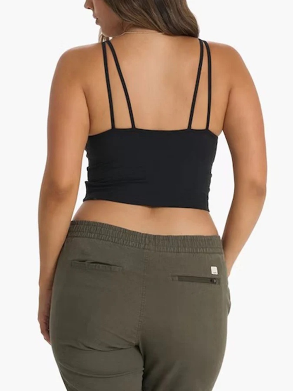Vuori Halo Essential Cropped Tank Bundle XS Black + Heather Gray - Picture 7 of 7